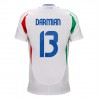 Italia Matteo Darmian #13 Bortedrakt EM 2024 Kortermet